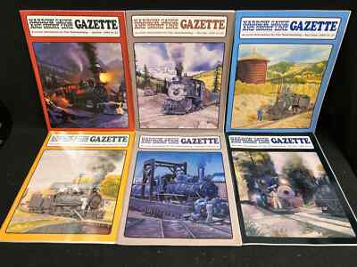 NARROW GAUGE AND SHORT LINE GAZETTE, LOT OF 6, 1999 COMPLETE YEAR