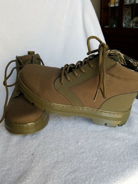 dr martens green canvas boots