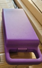 Lot Of 2 Plastic 10/16 Audio Cassette Tape Storage Case Purple only