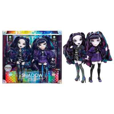 Rainbow High Shadow High Special Edition Twins- 2-Pack Fashion Doll. Purple