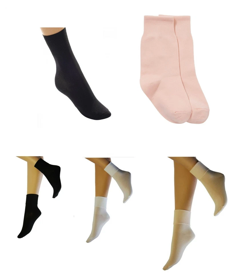 Ballet Socks Tap Jazz Modern Gymnastic Girls Boys Dance Socks All Size & Color - Image 2 of 4