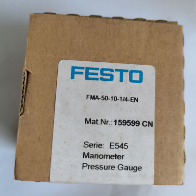 #ad 1pc New FESTO FMA 50 10 1 4 EN Pressure gauge in box $31.41