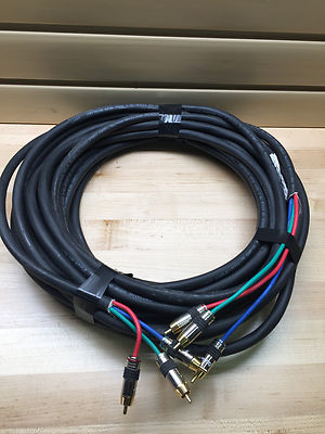  RCA Component 50ft Video/Audio ProFlex Gold Plated Shielded-Tested Good
