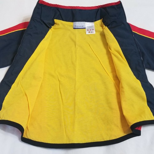 Reebok Boys Size Small 2 PC Track Suit Navy Red Windbreaker Pants Jacket Sport - Picture 5 of 11