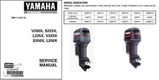 Yamaha 200 225 250 HP 2-Stroke Outboard Motor Service Repair Manual CD