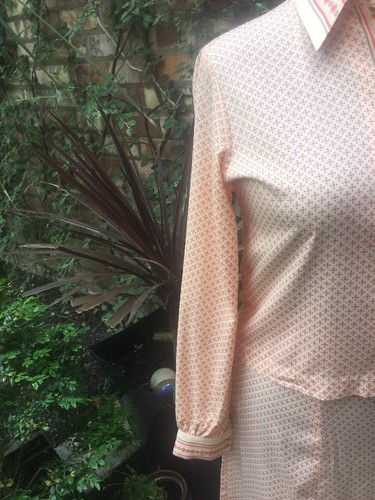 Jersey Masters Skirt Suit Size 10-12 Short With Matching Belt Vintage - Picture 3 of 12