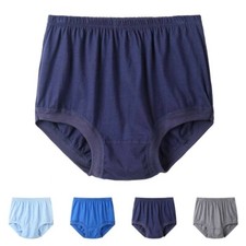 Mens Briefs Cotton Underwear Old School Vintage Style Stretch High Waist Panties