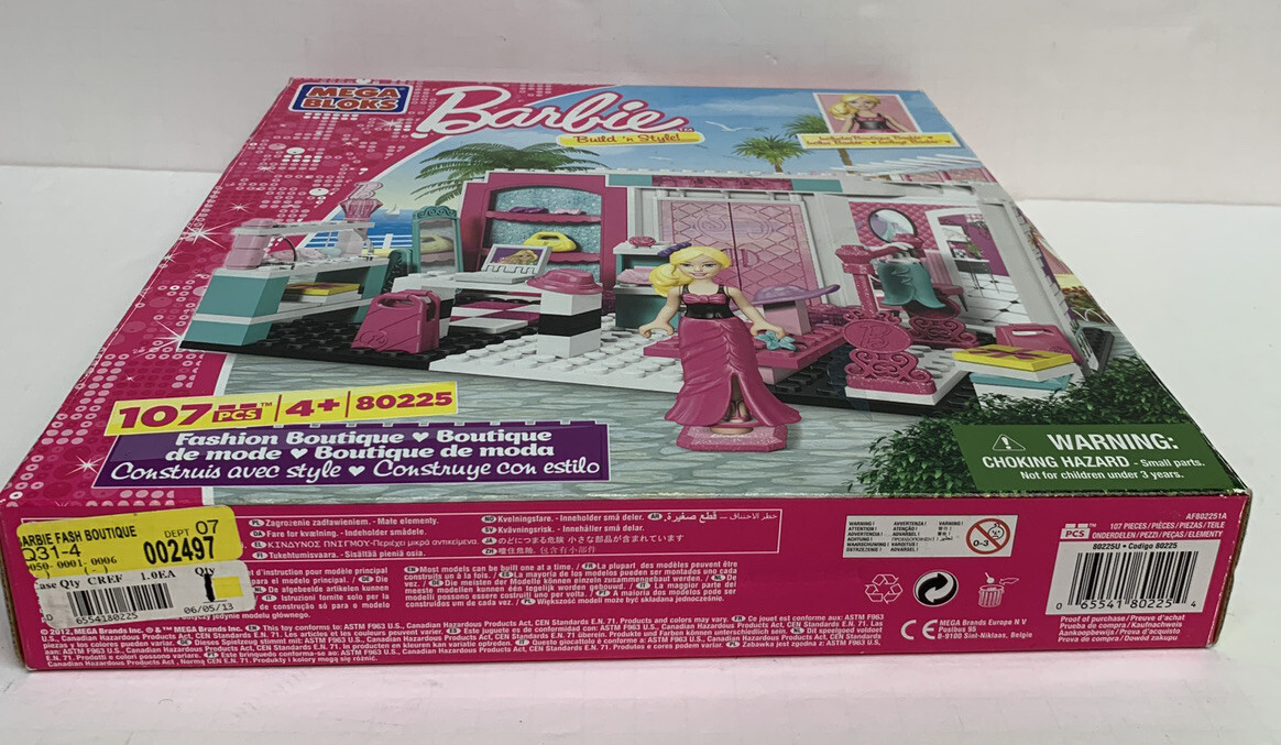 Mega Bloks Barbie Build 'n Style #80225 Fashion Boutique