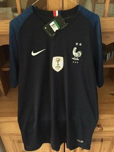 Détails Sur Maillot équipe De France 2 étoiles écusson Fifa Taille Xl