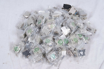 129x Adapter DVI-D 24+5 Stecker zu VGA Buchse PC Bildschirm Restposten Posten