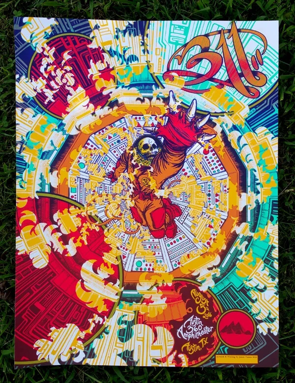 311 Poster 8/5/2016 Austin TX Signed & Numbered #18/31
