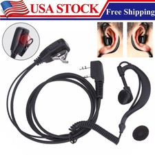 Earpiece Headset PTT Mic For Kenwood TK-278 TK-278G TK-288 TK-378 TK-378G TK-388