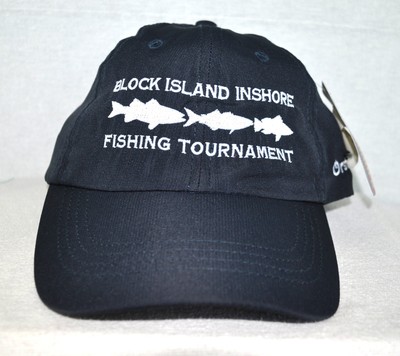 *BLOCK ISLAND INSHORE FISHING TOURNAMENT * Fishing Ball cap hat *OURAY 51356-7*