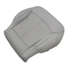 Front Driver Side Bottom Seat Cover Replacement Perforated Microfiber Gray