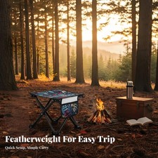 Sgabello Pieghevole a Forbice Ultraleggero Sedia Portatile per Eventi