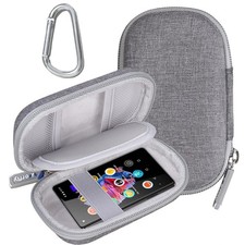 MP3 Player Case Earbuds Cable Storage Grey Fits Multi Brand Devices Storage
