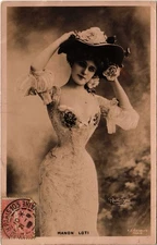 Old postcard MANON LOTI THEATER STAR (12112)