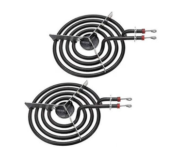 7'' Stove Surface Burner Heating Element, 4Turns Replaces ERS48Y21 TJ90SP21YA PK2