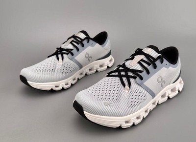 On Running Cloudflow Men's Low Top Mesh Lace-Up Sneakers Gray White Black