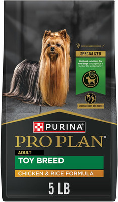 Purina Pro Plan Toy Breed Dog Food, Chicken and Rice Formula with Guaranteed Liv