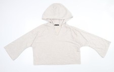 Womens UK Size 4 Primark Beige Pullover Hoodie