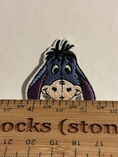Vintage Winnie The Pooh  s Eeyore Embroidered Iron On Patch