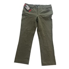 NWT Banana Republic Women's Size 8 Slim Straight Cropped Pant Olive Green Career