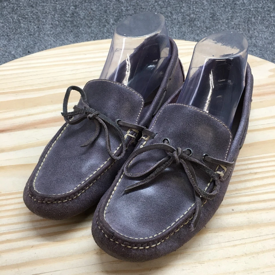 Cole Haan Shoes Mens 8 M Moccasin Flats Purple Leather Moc Toe Low Bow C10552 - Image 3 of 4