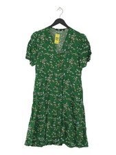 Uniqlo Shirt Midi Dress S in Green