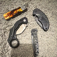 CRKT & 5.11 Mixed Lot 4 Tactical Folding Pocket Knives Plain/Serrated