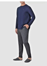 Tommy Bahama Pajamas Men's L Blue Grey Waffle Lounge Set Pants Shirt Thermal