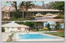 Vintage Fairways Motel Ocala FL Postcard 1960s Swimming Pool Florida