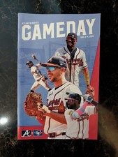 2026 Atlanta Braves GameDay Program Toronto Bluejays 6/2-4 Guererro Harris Olson