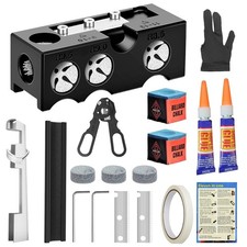 11-In-1 Billiards Pool Cue Tip Shaper Repair Kit Stick Tips Replacement Tool