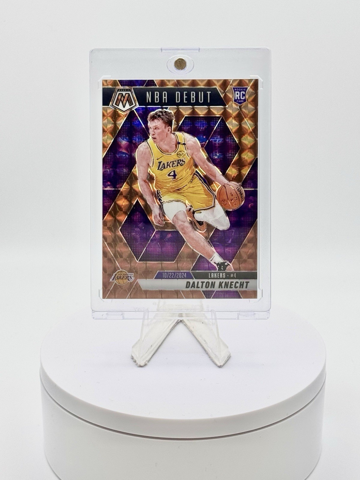 2024-25 Panini Mosaic Debut Dalton Knecht #264 Bronze Prizm /75 Color Match (RC)