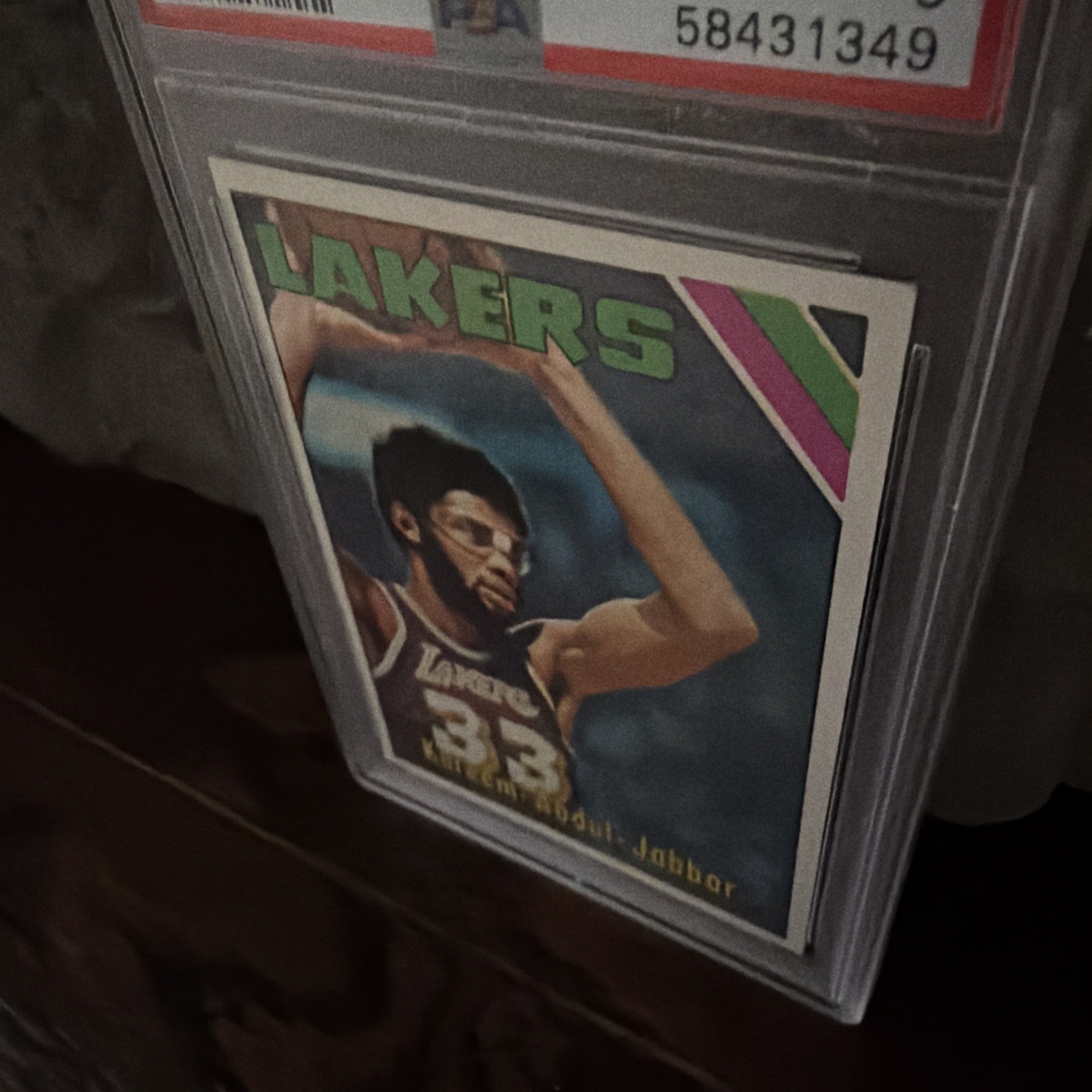 1975 TOPPS #90 KAREEM ABDUL-JABBAR PSA 6 view 2