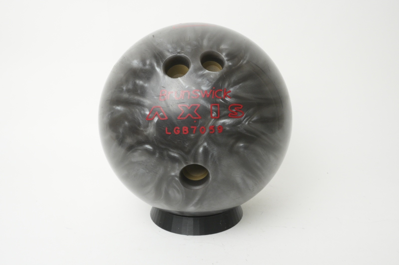 Vintage Brunswick Axis Bowling Ball Gray Marble Swirl ~15.1 