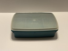 Tupperware Tuppercraft Stow N Go Craft Organizer 767-13 Vintage Blue 3 Pieces