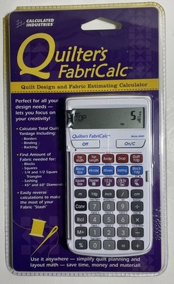 Calculated Industries Quilter's FabriCalc 8400C-E-A Fabric Estimating Calculator