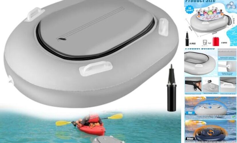 S For River Lake, 38 Qt Heavy Duty Pvc Cooler Float