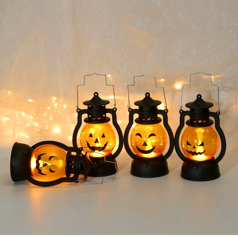 Halloween LED Hanging Pumpkin Lantern Ghost Lamp Light Party Home Decor 2