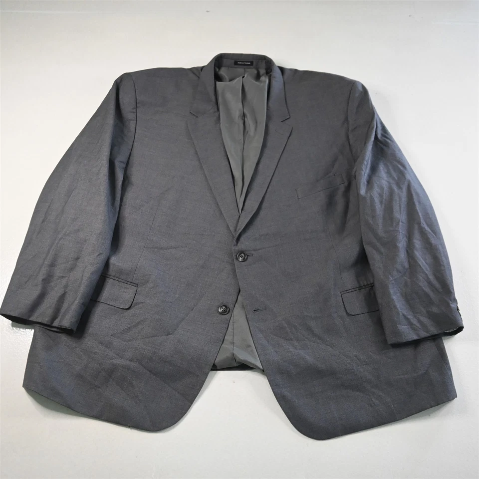 Pronto Uomo 58R 52x30 Gray Sharkskin Mens Jacket Pants Suit - Image 2 of 4