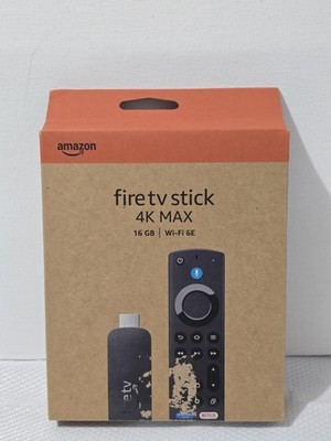 Fire TV Stick 4K MAX 2.0 GHz, Wi-Fi 6E, 16GB Alexa, Brand New Sealed.