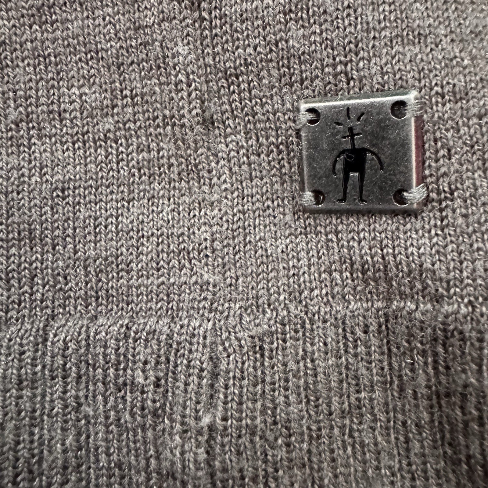 Smartwool Mens Kiva Ridge V-Neck Sweater Size Medium Taupe Brown Relaxed Fit