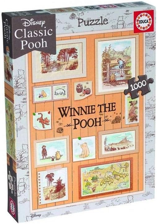 Educa Borras 18256 Winnie The Pooh 1000 Piece Photoframes Jigsaw Puzzle