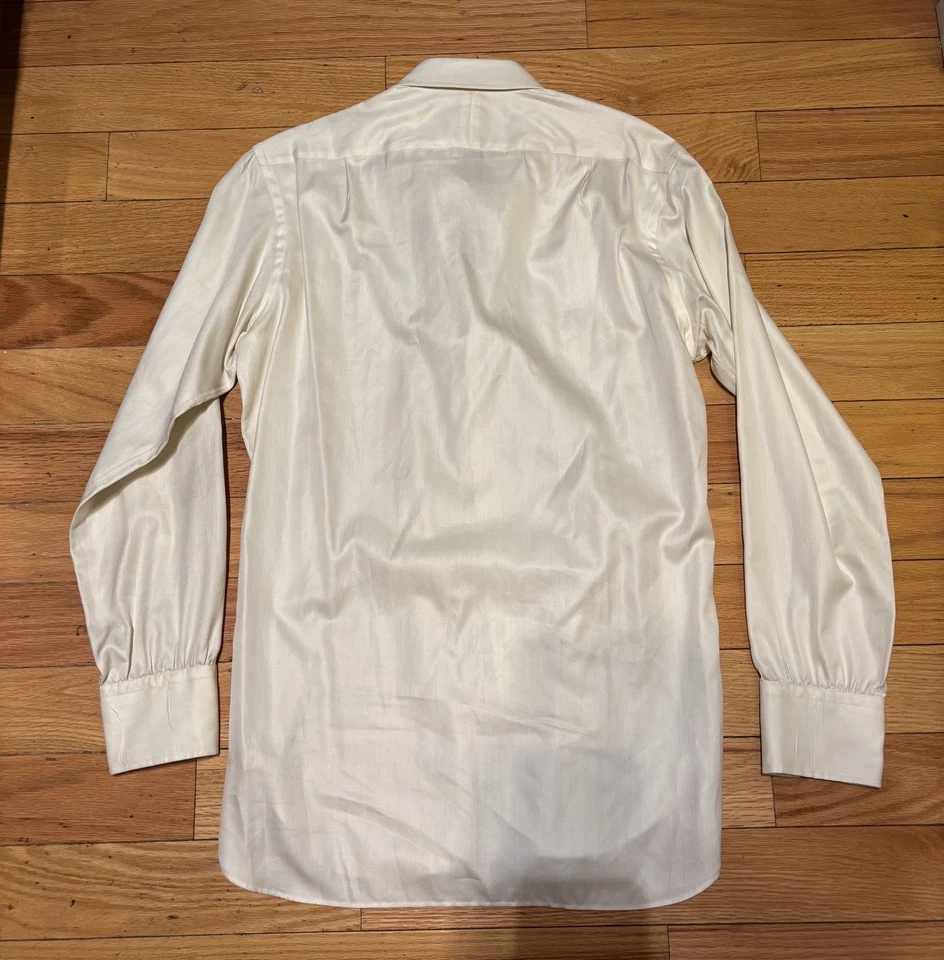 Turnbull & Asser London White Eggshell Long Sleeve Dress Shirt Size L US16, IT41 - Image 2 of 4