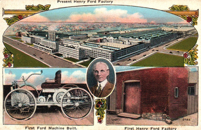 First Henry Ford Machine & Factory 4x6 Postcard Henry Ford Museum
