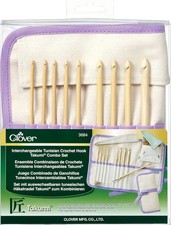 CLOVER 3684 INTERCHANGEABLE TUNISIAN CROCHET HOOK TAKUMI COMBO SET NEW FREE SHIP