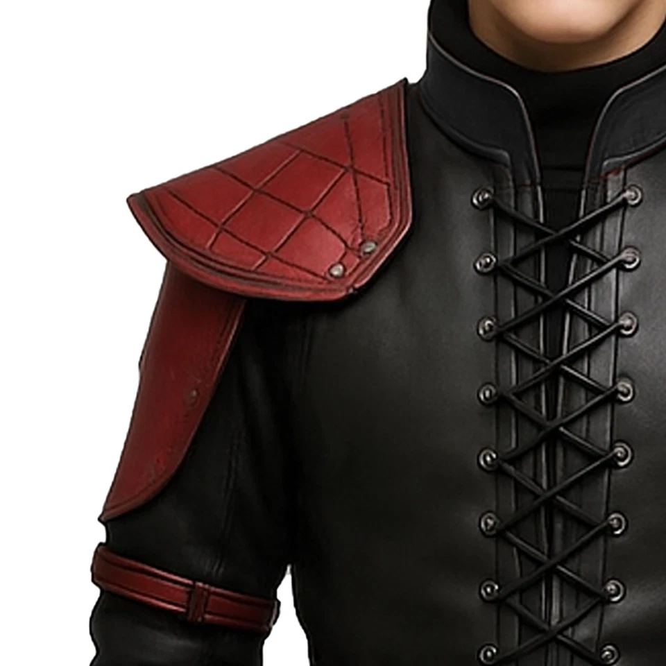 Men Medieval Leather Armor Suit -  Leather Knight Viking Armor LARP Cosplay - Image 4 of 4