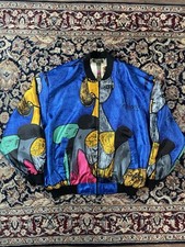 Vintage 90s Picasso Satin Art Windbreaker Jacket